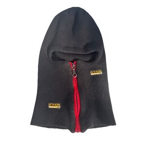 KBETHOS Safety Reflective Strip Balaclava Black Zip Ski Mask Skull Winter Cap